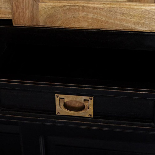 Библиотека большая Secret de Maison BLACK LABEL (mod. WA-0018), дерево акация, манго, мдф, 246х49х241см, черный/натуральный