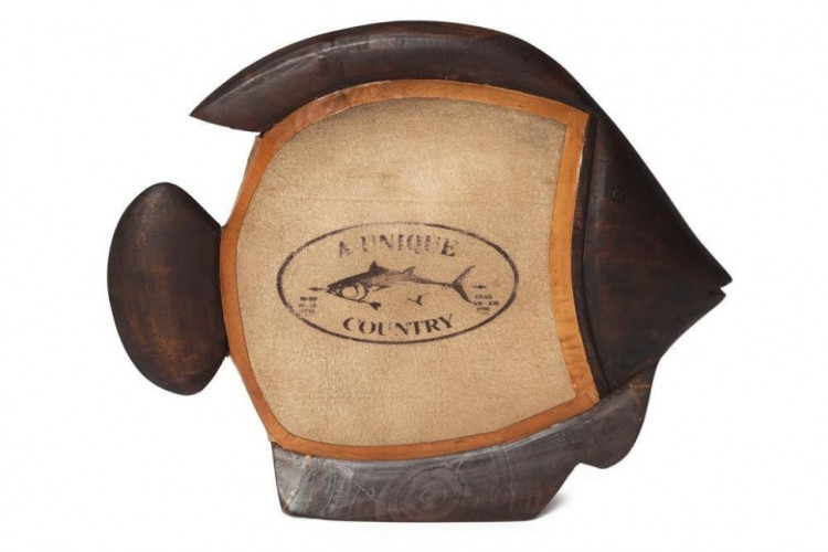 Декоративные рыбы Secret De Maison SNAPPER ( mod. HA-4082 ) , дерево манго/холст, 20,3х25,4х6,4см, коричневый