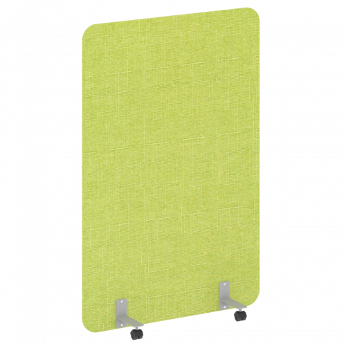 R-line soft Перегородка на металлических опорах, на роликах AP.R-120-180 Romeo 07/Серый металл 1200*18*1800