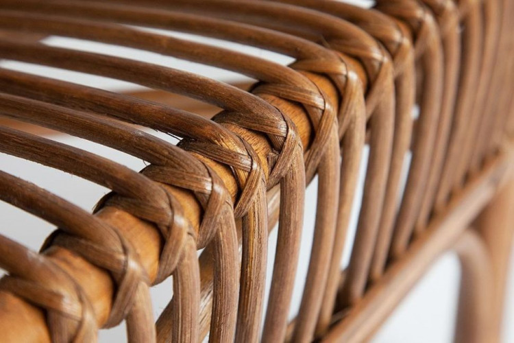 КОМПЛЕКТ " NEW BOGOTA " ( диван + 2 кресла + стол со стеклом ) /с подушками/, ротанг, кр:61х67х78,5см, дв:108х66х78,5см, ст:D60х56,5см, coco brown (коричневый кокос)