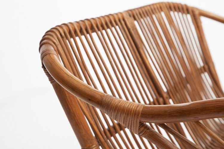 КОМПЛЕКТ " NEW BOGOTA " ( диван + 2 кресла + стол со стеклом ) /с подушками/, ротанг, кр:61х67х78,5см, дв:108х66х78,5см, ст:D60х56,5см, coco brown (коричневый кокос)