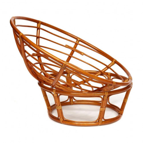 Кресло "PAPASAN"  23/01 W /с подушкой/, Cognac (коньяк), ткань Оранжевый, С 23