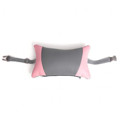 Кресло iPinky, кож/зам, серый/розовый