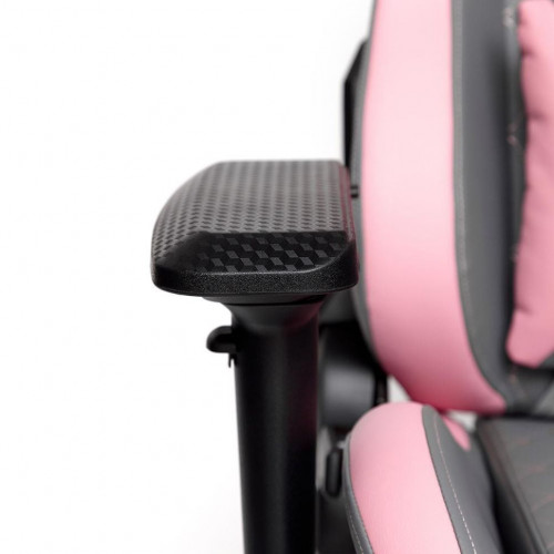 Кресло iPinky, кож/зам, серый/розовый