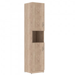 Шкаф колонка с 2-мя глухими малыми дверьми SR-5U.4(L) Дуб Сонома светлый 386х375х1815 SIMPLE