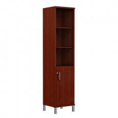 Шкаф-колонка высокая с замком в глухой малой двери B 431.3(RZ) Бургунди 475х450х2054 BORN