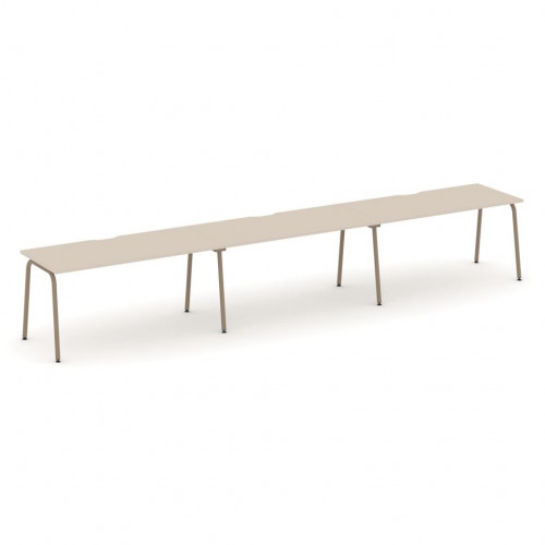 Estetica Рабочая станция на 3 места ES.RS-3.4-VK Капучино/Латте металл 4740*730*750