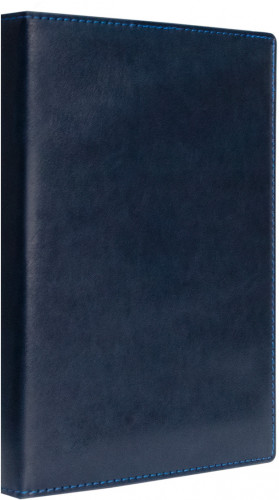 Ежедневник Deli 22236-BLUE A5 искусст. кожа 160стр. синий