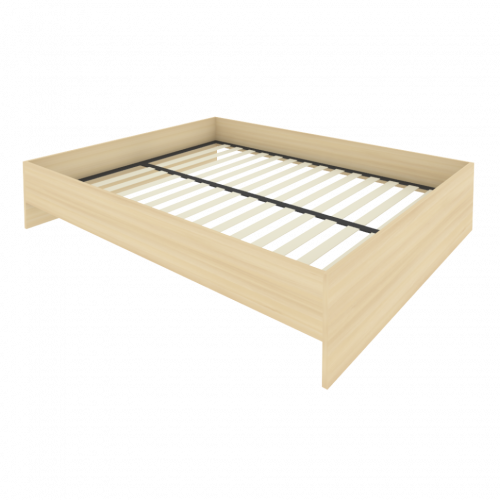Light Кровать с ортопедическим основанием без изголовья С-К-160 Акация 1650*2050*400