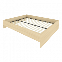 Light Кровать с ортопедическим основанием без изголовья С-К-160 Акация 1650*2050*400