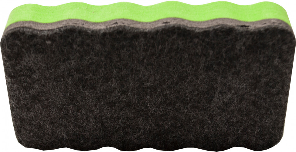 Стиратель Silwerhof 659004-02 для досок фетр 10.7x5.7x2см зеленый магнитный