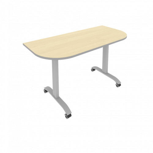 Mobile System Стол складной мобильный СМ-5.1 Клён кромка металлик/Тёмно-серый металл 1400*650*757