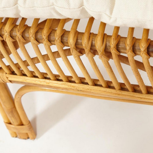 КОМПЛЕКТ " NEW BOGOTA " ( диван + 2 кресла + стол со стеклом ) /с подушками/, ротанг, кр:61х67х78,5см, дв:108х66х78,5см, ст:D60х56,5см, Honey (мед)