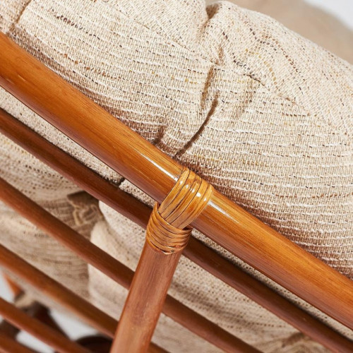 Кресло "PAPASAN"  23/01 W /с подушкой/, Cognac (коньяк), ткань Старт