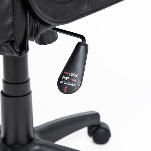 Кресло DAVOS, кож/зам, черный, 36-6