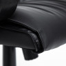 Кресло DAVOS, кож/зам, черный, 36-6