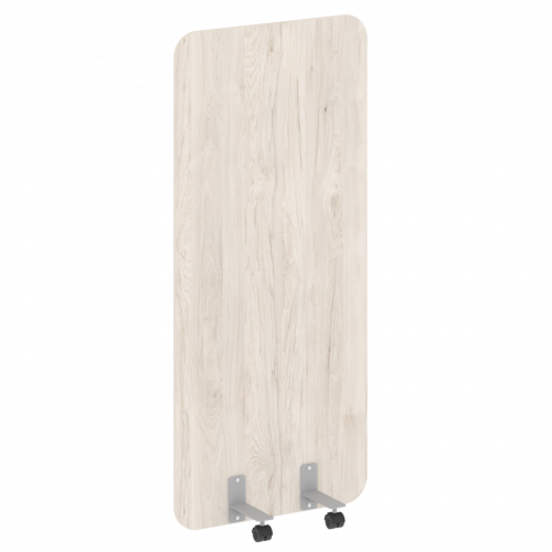 R-line Перегородка на металлических опорах, на роликах DP.R-80-180 Денвер светлый/Серый металл 800*18*1800