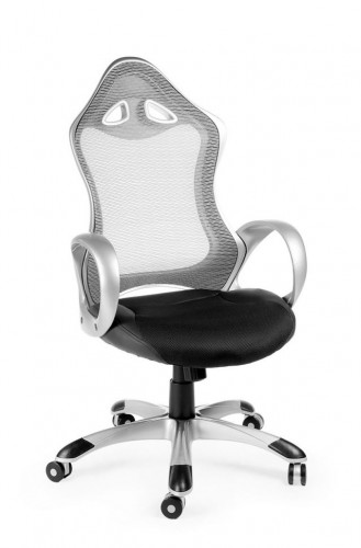 Кресло руководителя  Тесла CX0398H01 grey+silver