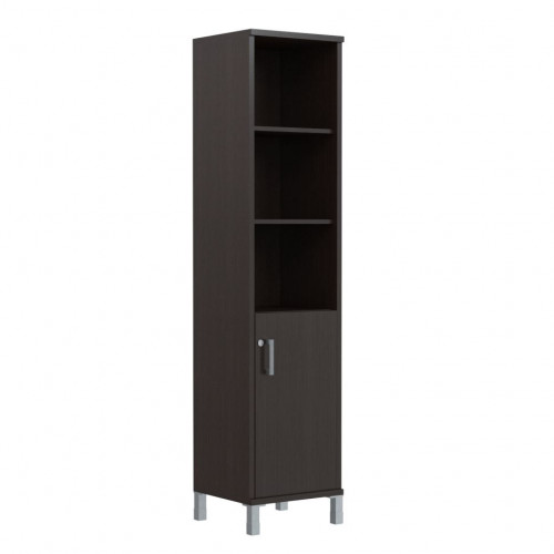 Шкаф-колонка высокая с замком в глухой малой двери B 431.3(RZ) Венге Магия 475х450х2054 BORN