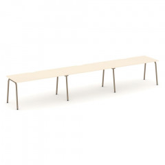 Estetica Рабочая станция на 3 места ES.RS-3.4-VK Сатин/Латте металл 4740*730*750