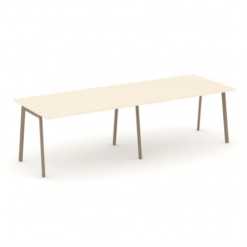 Estetica Стол переговорный ES.PRG-2.3-P Сатин/Латте металл 2760*980*750