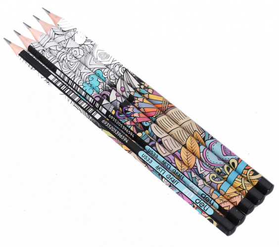 Карандаш ч/г Deli EU53300-1 Arti Graff 2B шестигран. тополь кор.европод. (1шт)