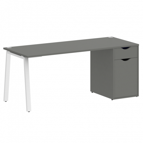 Home Office Стол письменный VR.SP-3-178.1.A Металлик/Белый металл 1780*720*750