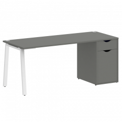 Home Office Стол письменный VR.SP-3-178.1.A Металлик/Белый металл 1780*720*750