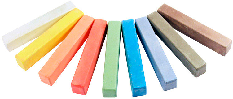 Мел цветной Silwerhof Монстрики 9цв. картон.кор.