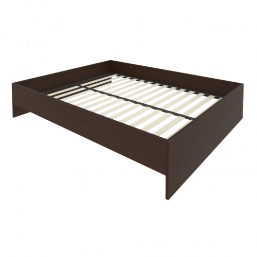 Light Кровать с ортопедическим основанием без изголовья С-К-160 Венге 1650*2050*400