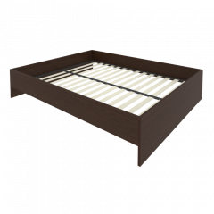 Light Кровать с ортопедическим основанием без изголовья С-К-160 Венге 1650*2050*400