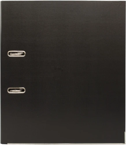 Папка-регистратор Silwerhof A4 75мм двусторон.ПВХ черный мет.окант. сборная (упак.:2шт)