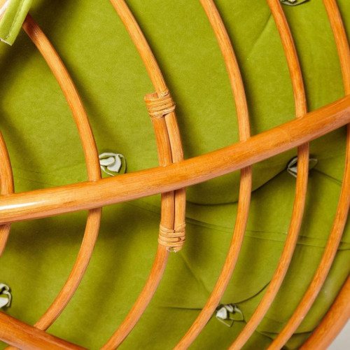 Кресло "PAPASAN"  23/01 W /с подушкой/, Cognac (коньяк), флок Олива, 23