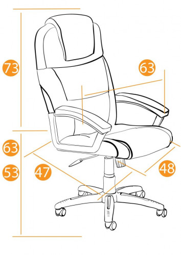 Кресло BERGAMO, флок , серый, 29