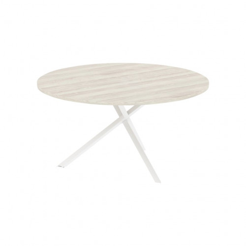 Конференц - стол XRST 150 Сосна Эдмонт/Белый 1200х1200х750 XTEN-S