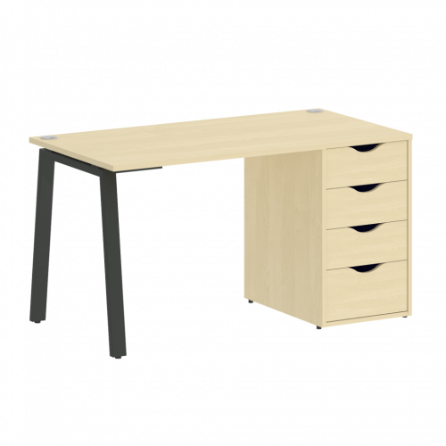 Home Office Стол письменный VR.SP-3-138.4.A Клён/Антрацит металл 1380*720*750