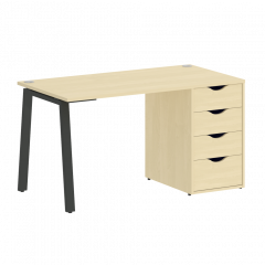 Home Office Стол письменный VR.SP-3-138.4.A Клён/Антрацит металл 1380*720*750