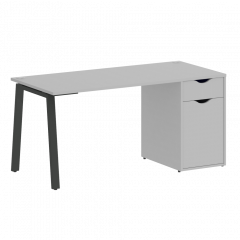 Home Office Стол письменный VR.SP-3-158.1.A Серый/Антрацит металл 1580*720*750