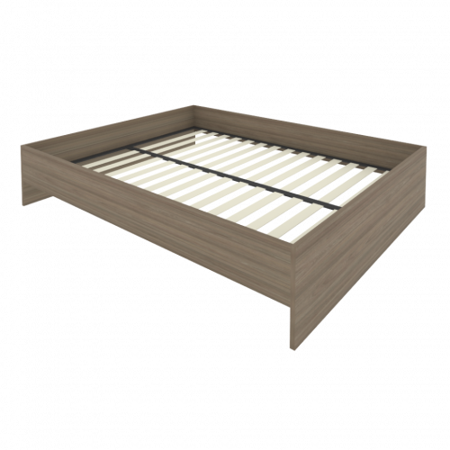 Light Кровать с ортопедическим основанием без изголовья С-К-160 Вяз 1650*2050*400