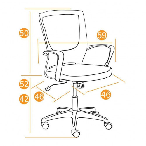 Кресло IZY, ткань, черный