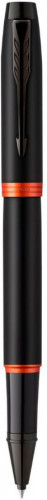 Ручка роллер Parker IM Vibrant Rings T315 (CW2172945) Flame Orange PVD F черн. черн. подар.кор.