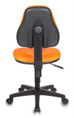 Кресло детское Бюрократ KD-4 оранжевый TW-96-1 крестов. пластик