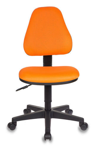 Кресло детское Бюрократ KD-4 оранжевый TW-96-1 крестов. пластик