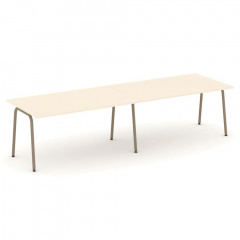 Estetica Стол переговорный ES.PRG-2.4-K Сатин/Латте металл 3160*980*750