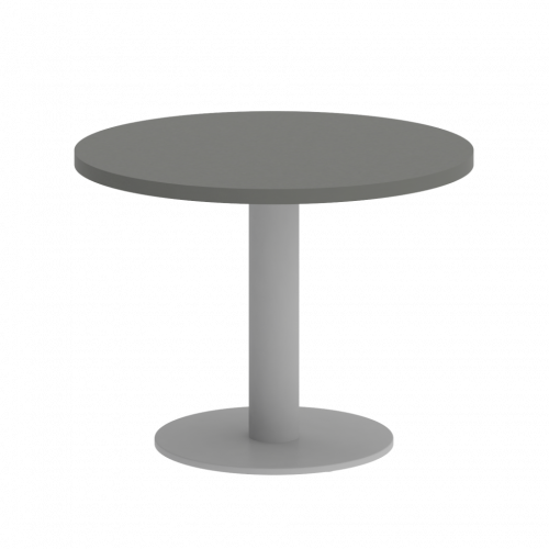Home Office Стол журнальный круглый VR.SP-5-60.1G Металлик/Серый металл 600*600*450