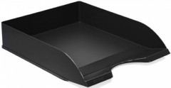 Лоток горизонтальный Стамм ЛТ651 Дельта 60x315x250мм черный пластик