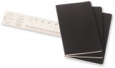Блокнот Moleskine CAHIER JOURNAL QP316 Large 130х210мм обложка картон 80стр. линейка черный (3шт)