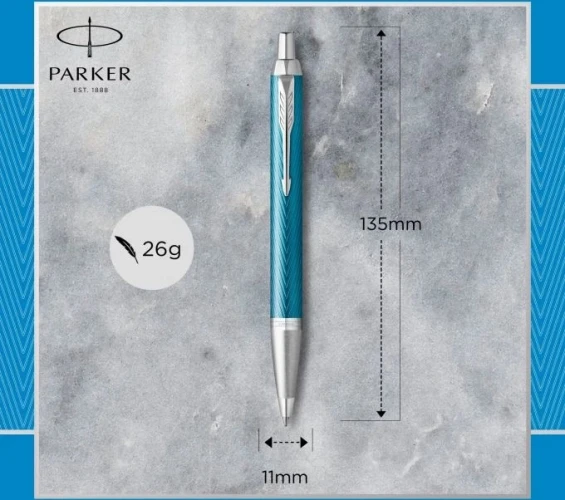 Ручка шариков. Parker IM Premium K318 (CW2143645) Blue Grey CT M син. черн. подар.кор.