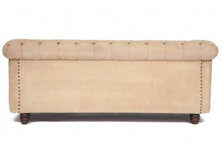 Диван 3-x местный Secret De Maison MANCHESTER (mod. M 129 S), кожа буйвола / ткань хлопок, 190*77*79, Античный темный