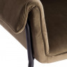 Кресло BESS (mod. 0179471), металл/вельвет, 70х71х75 см, хаки S108 (85 DARK TAN)/черный